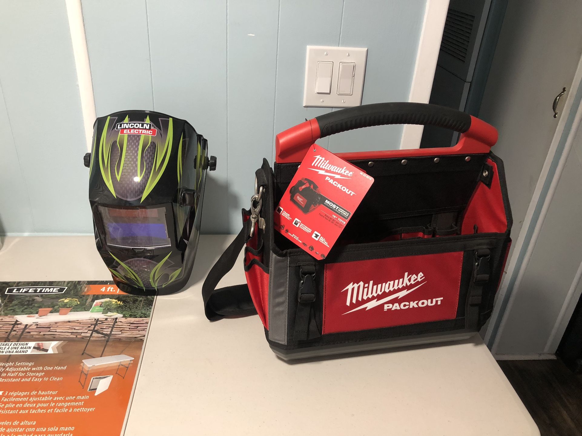 Milwaukee Pack Out New And Welder Electric Helmet