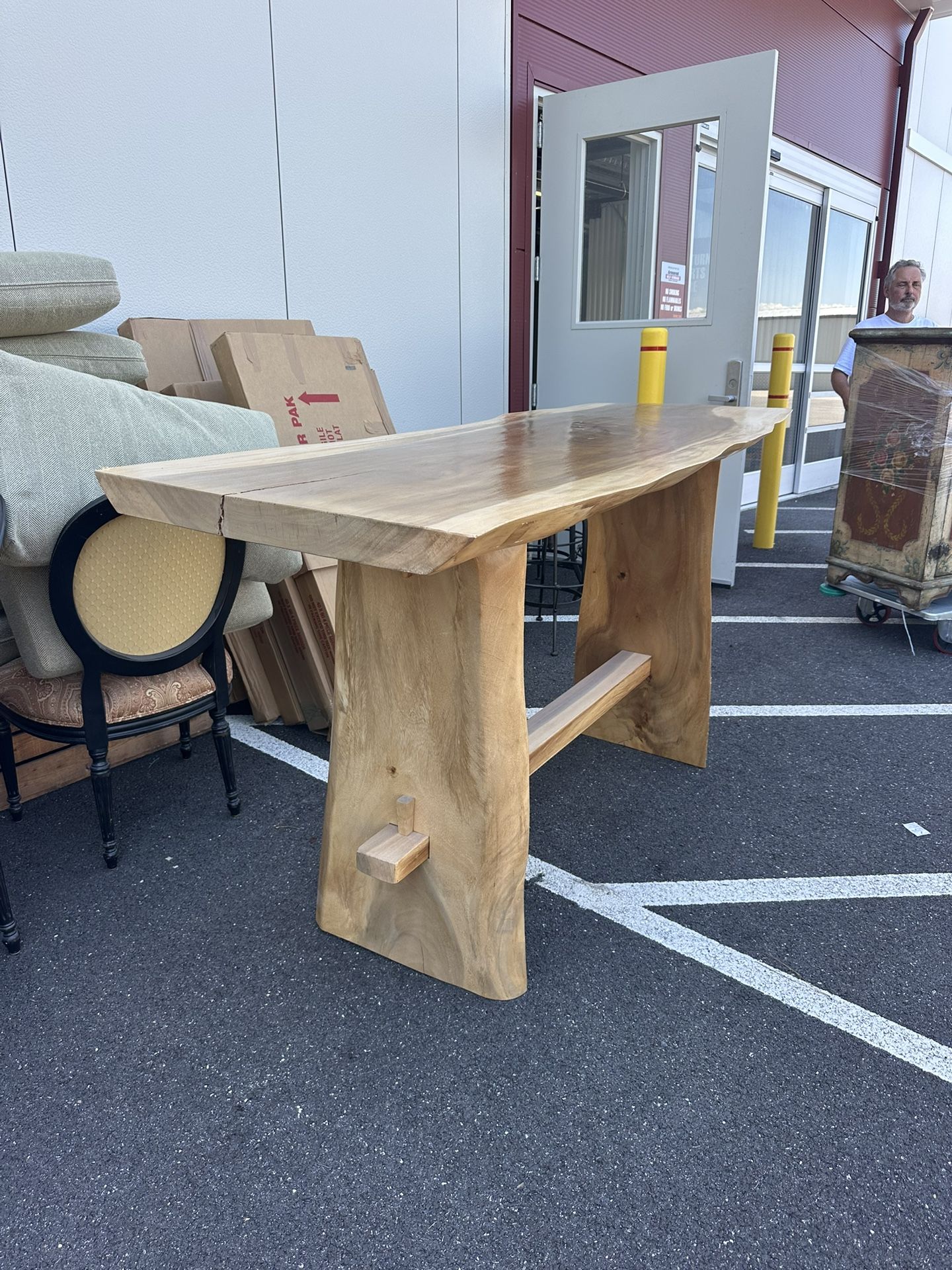 Live Edge Wooden Bar