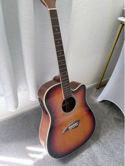 K1ETSB Kona K1E Series Dreadnought Cutaway Acoustic Electric Guitar - Sunburst