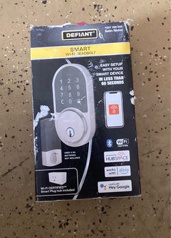 Defiant Smart Wi-Fi Deadbolt Satin Nickel