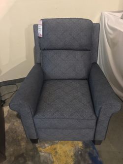 Blue Denim Low Leg Recliner Sale