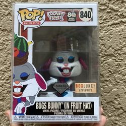 #840 Funko Pop Looney Tunes Bugs Bunny (Diamond collection Box lunch Exclusive)