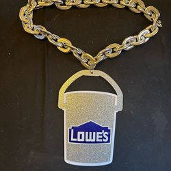 Lowe’s glitter bucket necklace bling