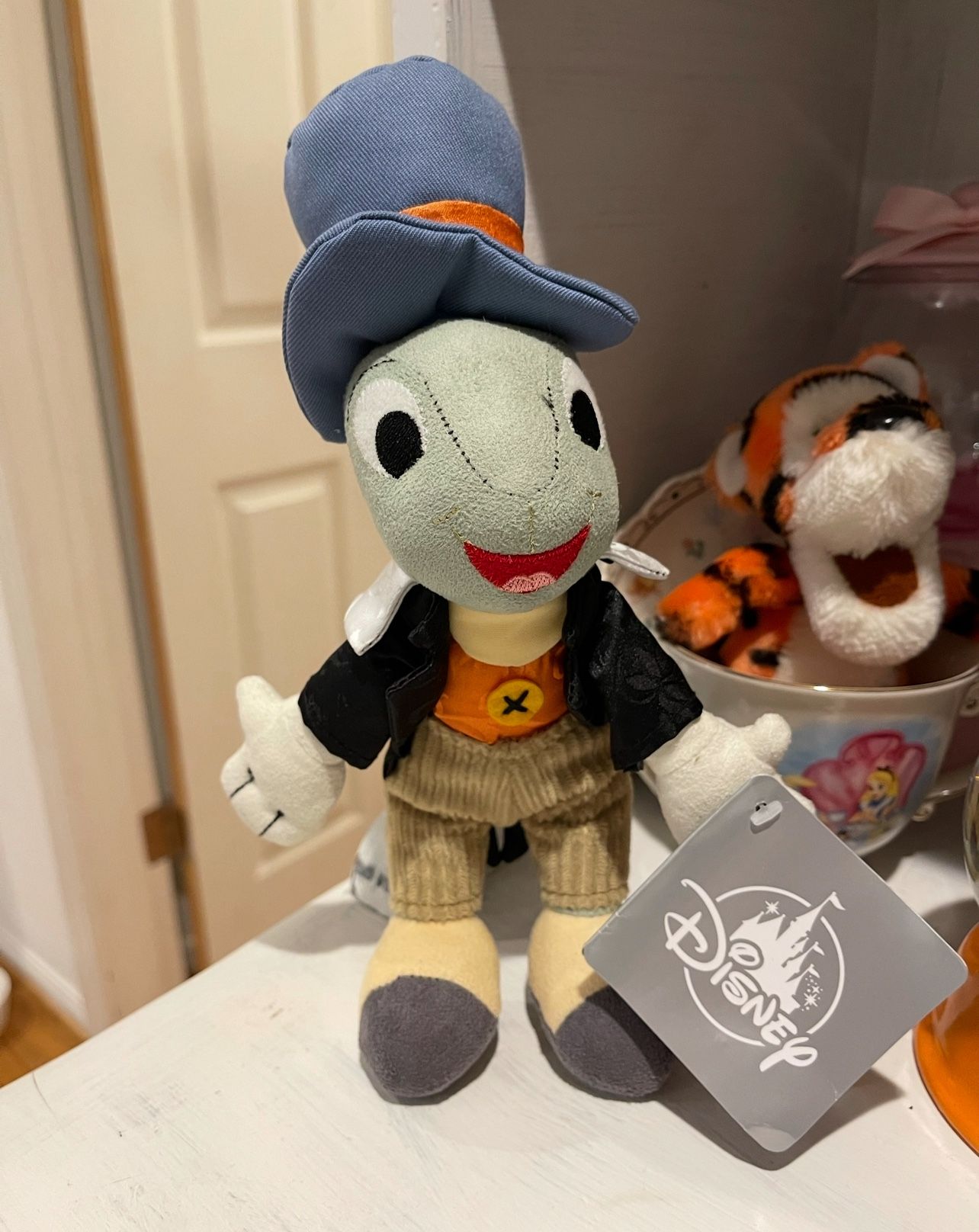Disney Parks 10" Plush Stuffed Animal Character Jiminy Cricket Pinocchio