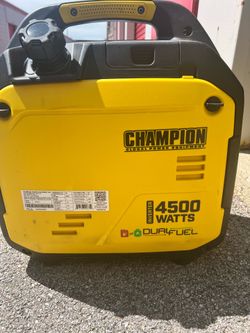 Champion 4500W dual fuel inverter generator
