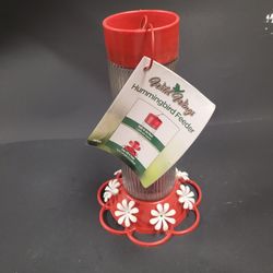 Wild Wings Ribed Glass Hummingbird Feeder