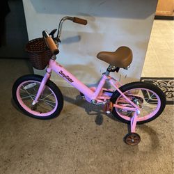Girl kid bike