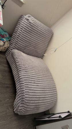 Grey lounge chair