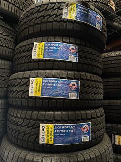 235/70R16 Leao AT New tires installed and balanced