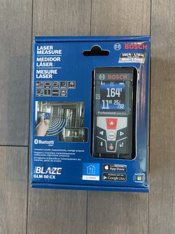Bosch Blaze 165ft Outdoor Lazer Distance Measured With Bluetooth Compatibilty