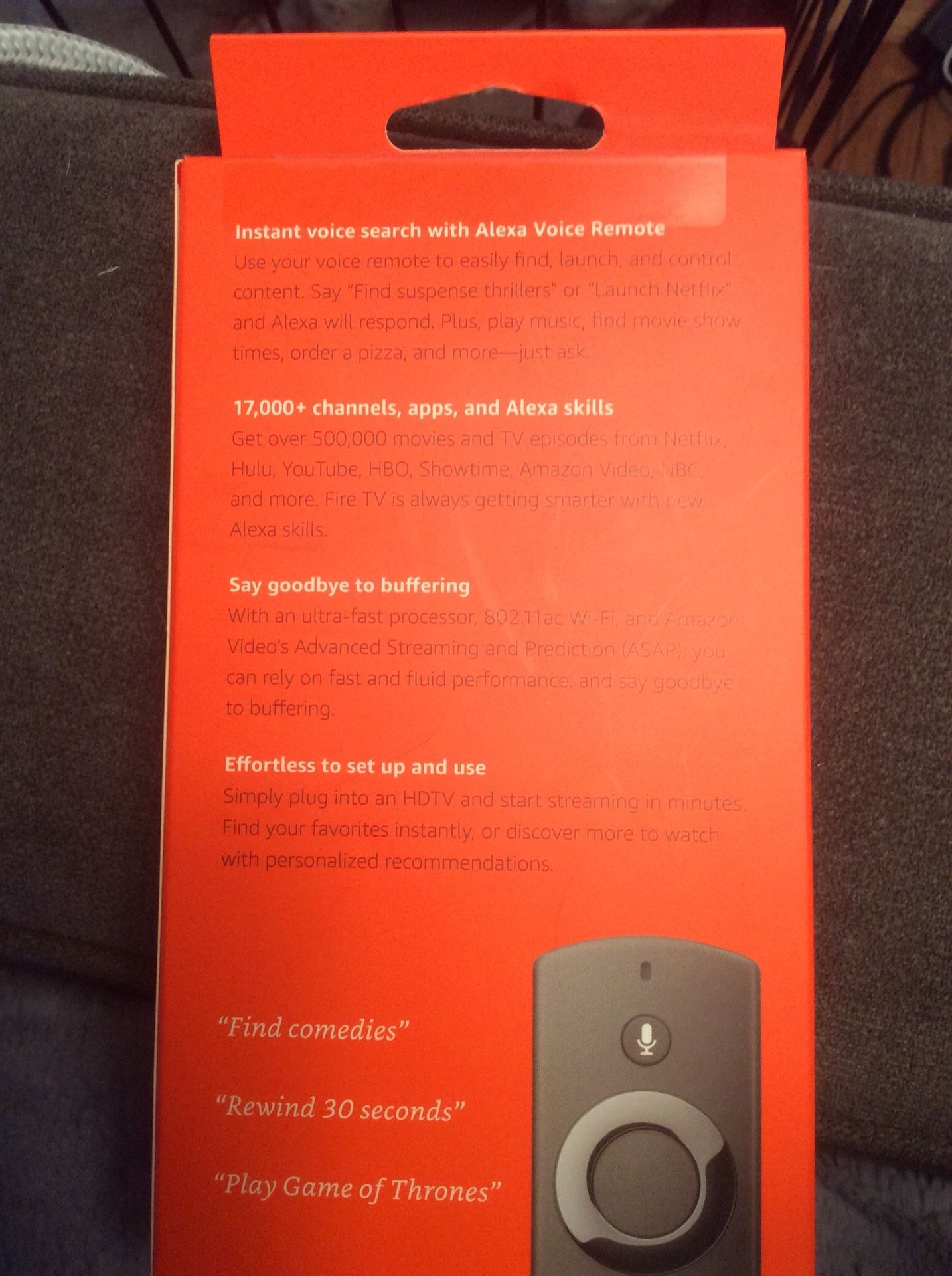 Amazon Fire TV with Alexa Voice Remote (Second Generation)