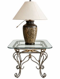 Coffe table, and table lamp