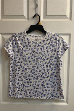 Brand new Girls white & blue floral top size XXL Kids