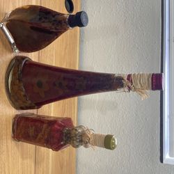 Shonfeld's Infused Vinegar Kitchen Sculpture Art Counter Designer Lot Of 3