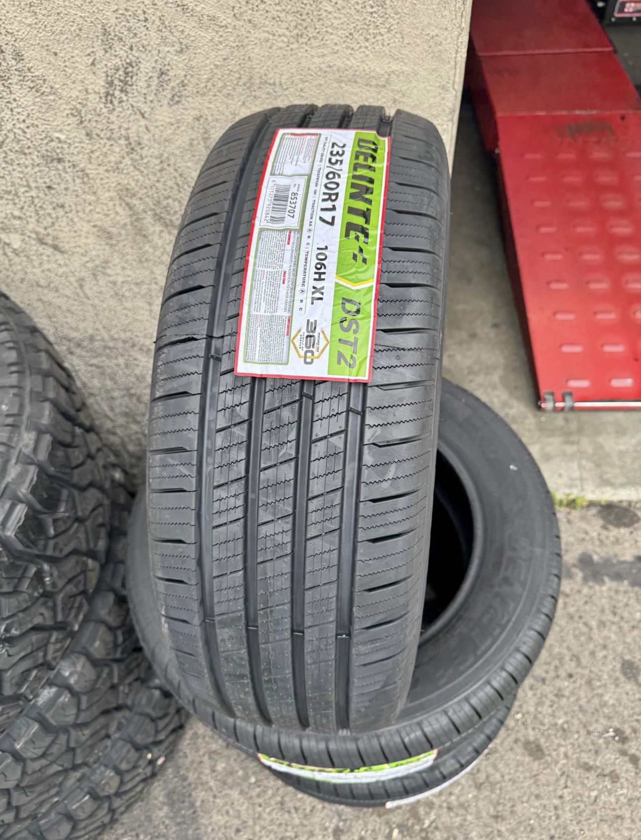 235-60-17 Delinte DST 106H XL New 4 tires Free Mount Balance installation 235/60/17 llantas