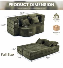 78” Convertible Sofa Bed