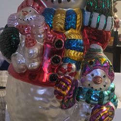 Traditions hand painted snowman