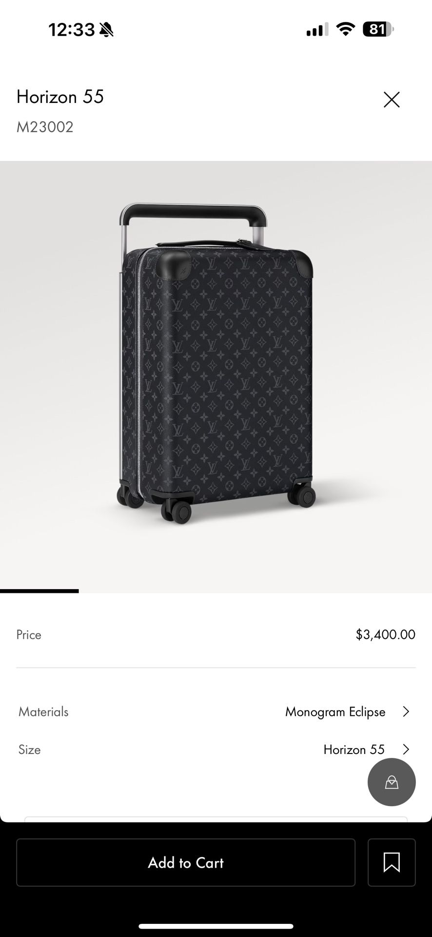 Louis Vuitton luggage