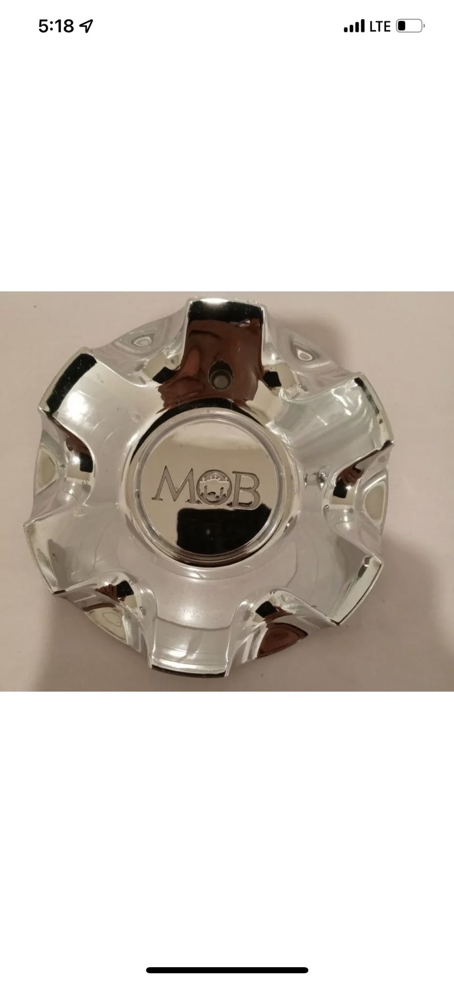 MOB Chrome Custom Rim Center Cap Hubcap Lug Middle Cover 643-CAP (1)  