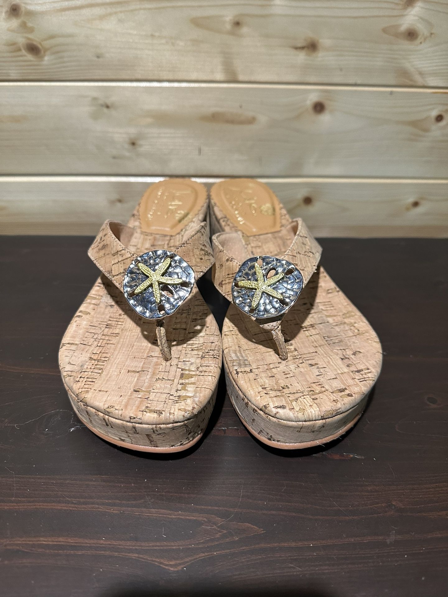 BNWOT Juno Girl Carla cork wedge sandals size 6