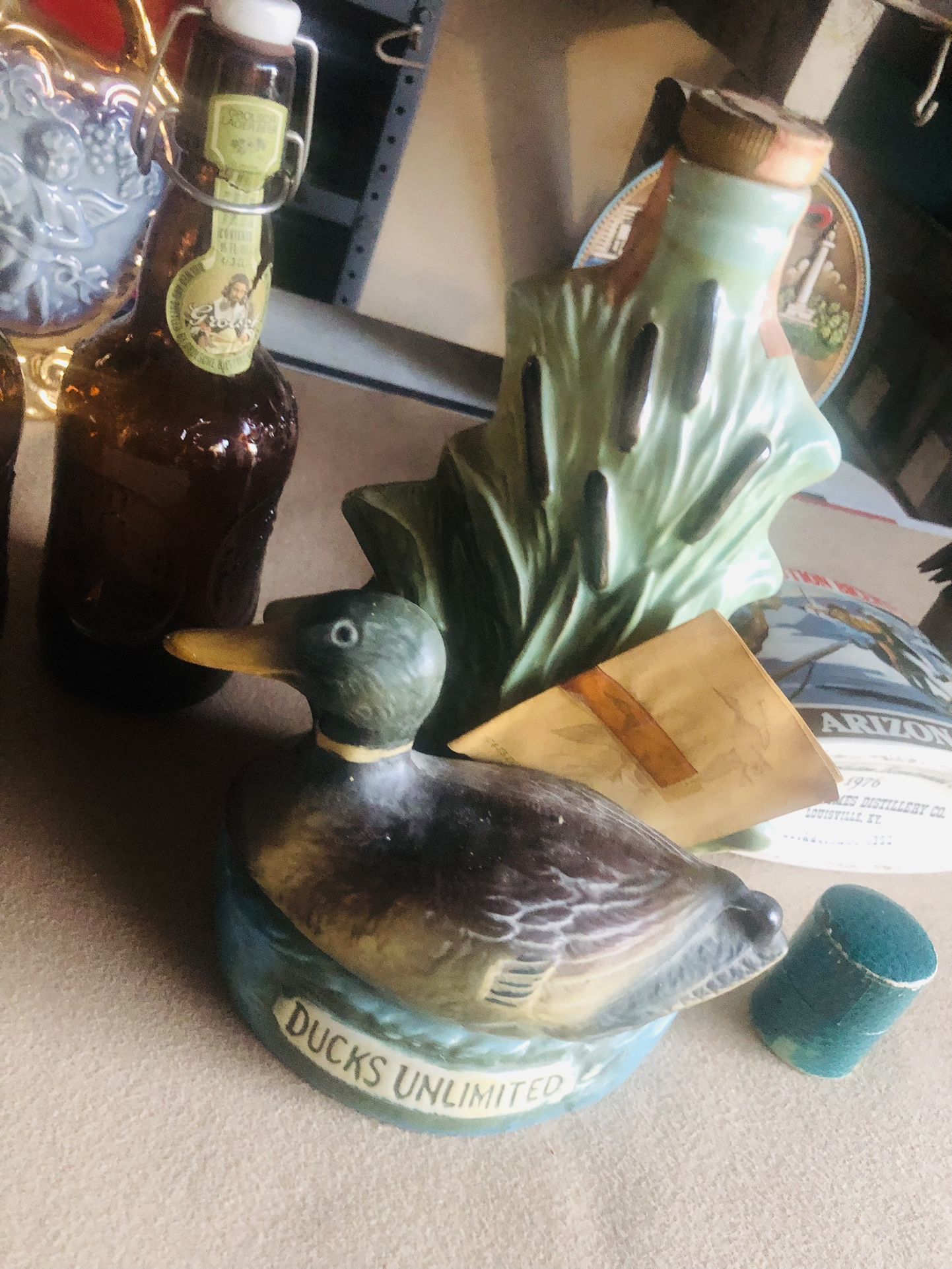 Antique bottle of duck unlimited