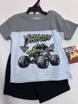 Monster Jam Dragon Toddler 2-Piece Set size 18 months