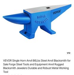 Single Horn Anvil 86Lbs Steel Anvil
