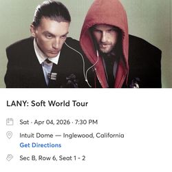 LANY Soft World Tour Tickets