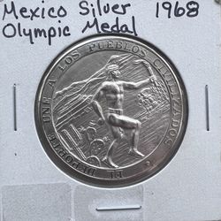 1968 Mexico Olympics Silver Medal 