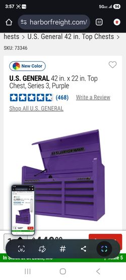 42 inches used general  top chest