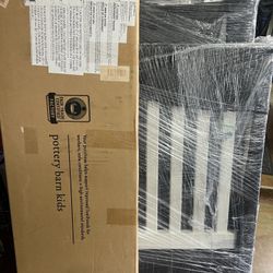 Pottery Barn Kids Kendall Crib With Toddler Railing 