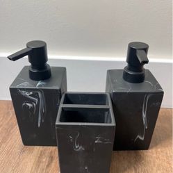Marble Pattern Bathroom Accessories 