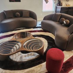 Brown Boucle Living Room Set!! Brand new !! Finance available 
