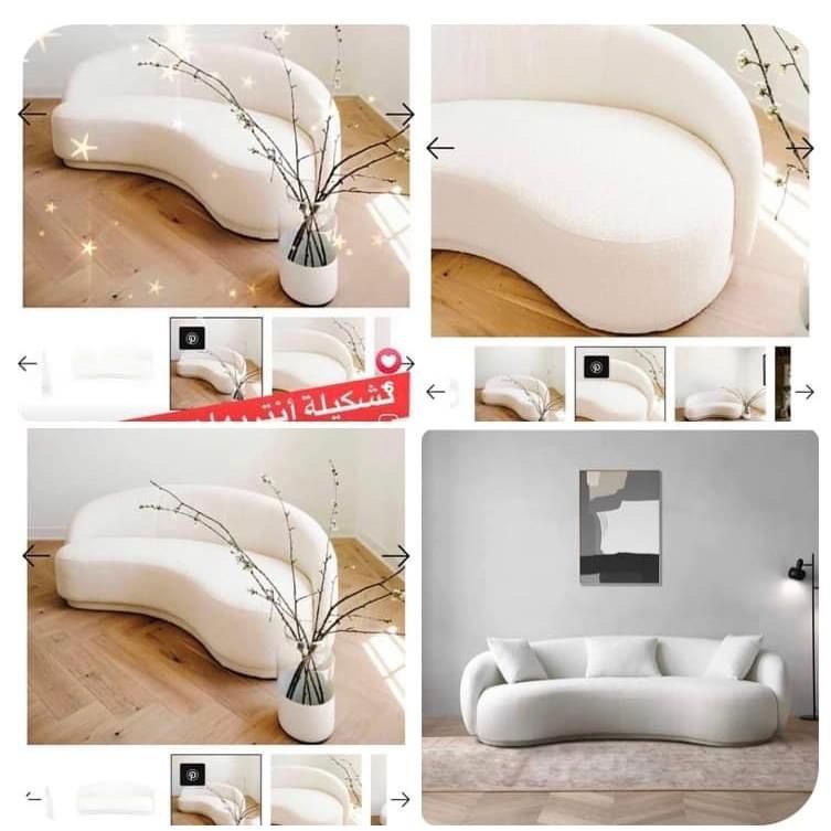 4 Seater Buckle Sofa in White Brand New in the Box