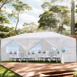 10x20 wedding party tent outdoor canopy teng with side walls white FOR S@LE