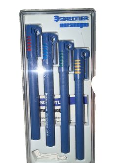 Staedtler Marsmagno Mechanical Pencil Set Of 4 NEW VINTAGE Technical Pen .30 .50