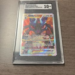 SGC Gem mint 10 Lucario VStar Crown Zenith