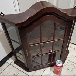 Wood Vanity Shelf with door