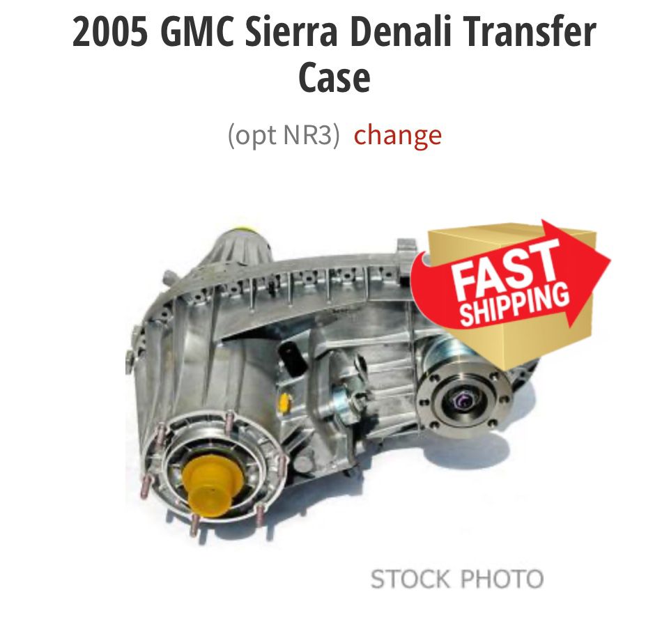 Used Transfer Case 2005 GMC Sierra Denali 