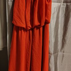 Orange Dress medium Size 6