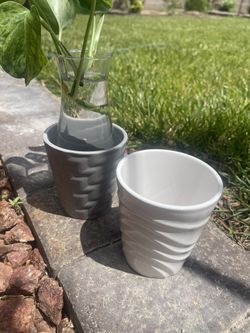 Two Small Cute Pots for Plants