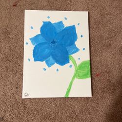 Blue Flower Painting