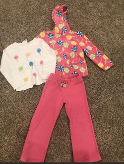 Toddler Girls 3T matching sets lot