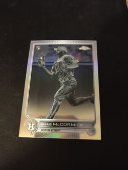 Chas McCormick Topps Chrome Negative Refractor Rookie Card 