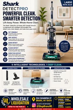 Shark DetectPro Lift-Away ADV Upright Vacuum LA800