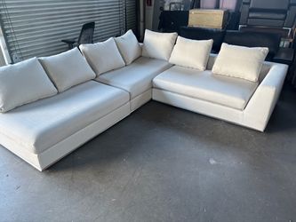 White 3 pcs sectional