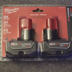 *Price Firm* Milwaukee M12 Batteries 3.0 Batteries