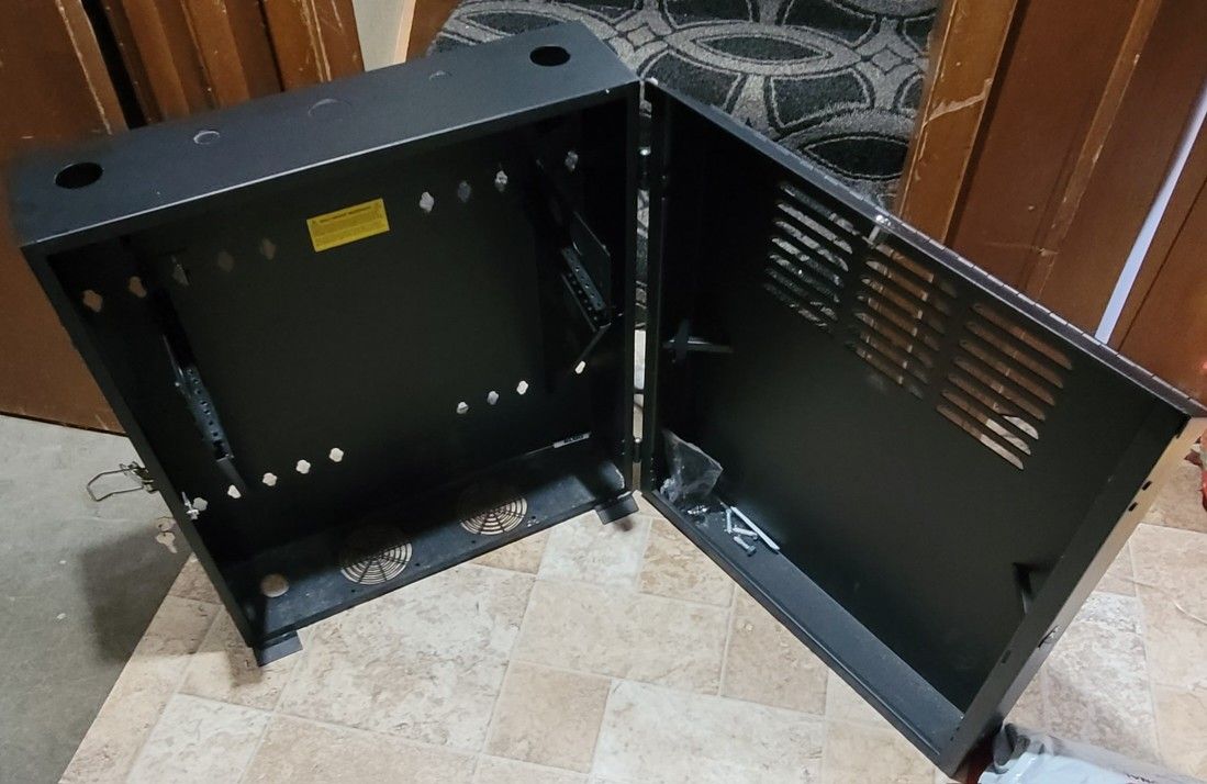 4u Low Profile Verical Mount Enclosure Cabnet Black Network Rack
