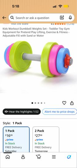 Dumbbells toddler weight set
