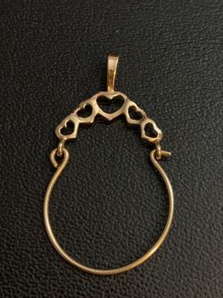 14kt Yellow Gold Pendent Holder